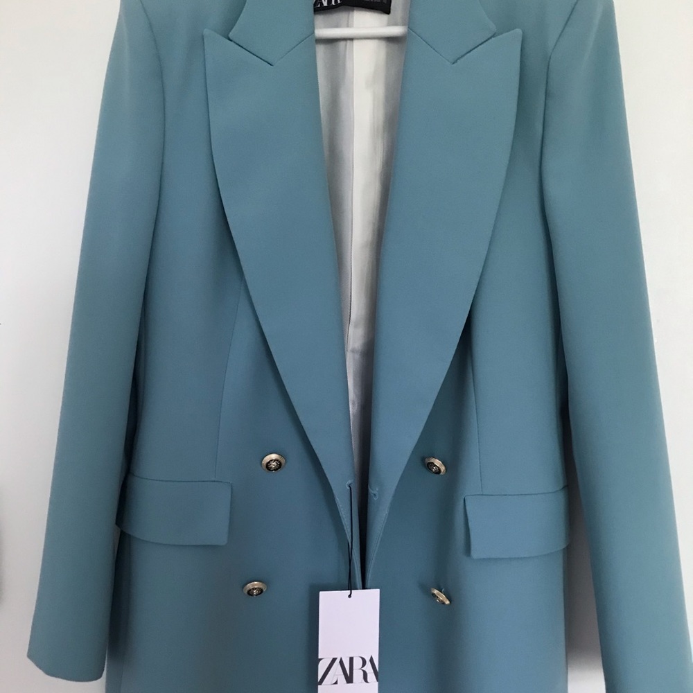 Zara Mint Green Blazer Size L